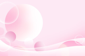 Abstract circle gradient soft light pink bokeh with curve pattern wave background for Graphic business background hitech technology digital design illustration web template backdrop desktop wallpaper 