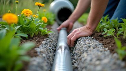 Installing Garden Drainage System For Healthy Plant Growth