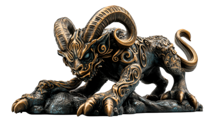 Mysterious ornate creature in a pose