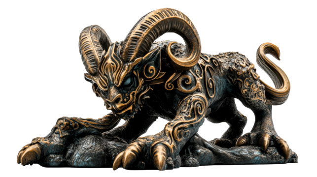 Mysterious ornate creature in a pose