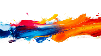 Colorful abstract art with bold strokes