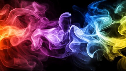 Fototapeta premium Colorful smoke abstract design