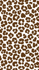 Leopard Print Silhouette Brown Design