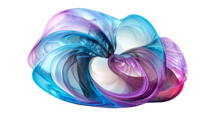 Vibrant abstract design with flowing shapes