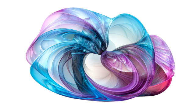 Vibrant abstract design with flowing shapes