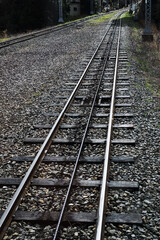 Fototapeta premium ケーブルカーの線路