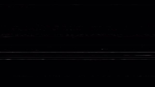 Analog VHS scanning line overlay with distortion effects for glitchy and nostalgic video editing