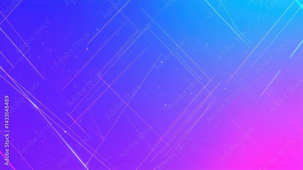 Poster abstract lines and gradient colors