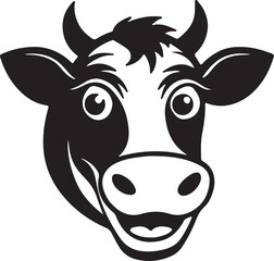 Cow   head simple icon. Vector ICON all icon Viktor