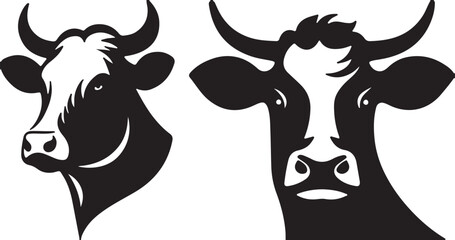 Cow   simple icon. Vector ICON all icon Viktor