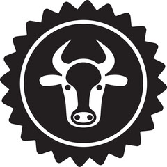 Cow   simple icon. Vector ICON all icon Viktor