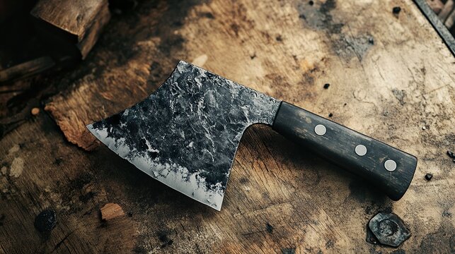 Handcrafted Axe: Rustic Craftsmanship
