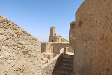 Old Shali fortress streets and houses and cityscape in Siwa oasis in Matrouh in Egypt