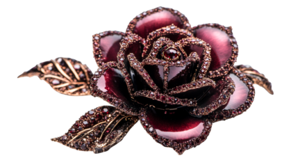 Elegant decorative rose with intricate details
