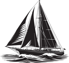 Sailboat vector