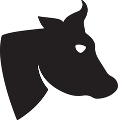 Cow   simple icon. Vector ICON all icon Viktor