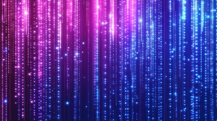 Abstract Purple and Blue Light Rain Background
