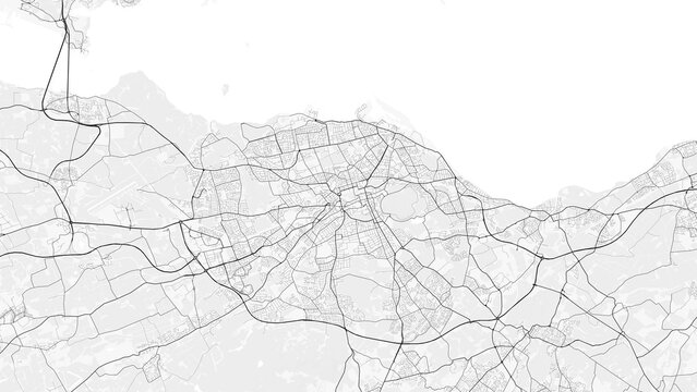 Edinburgh, Scotland. Perfect for posters, printing, wallpaper, and home decor. Contains information on places of interest, roads, toll roads, rivers, mountains, parks, etc