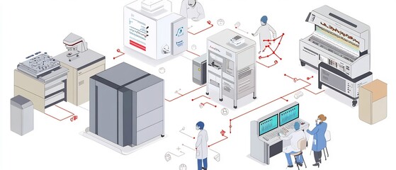 visuals showing mass spectrometry processes in proteomics workflows