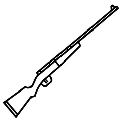 vector illustration of a rifle