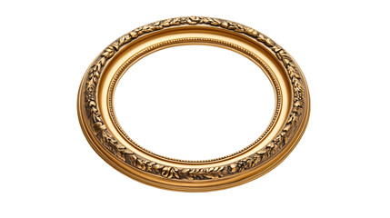 Decorative round frame without a picture displayed