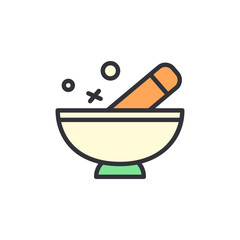 Medical research colored icons, minimalist vector illustration ,simple transparent graphic element .Isolated on white background