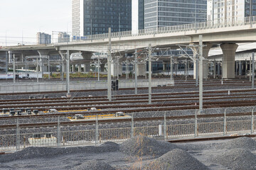 Obraz premium Railway tracks in Guangzhou China.