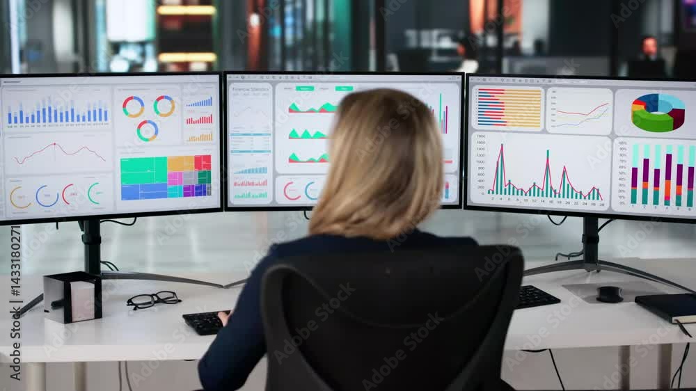 Poster KPI Business Analytics Data Dashboard