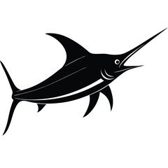 black mariln vector