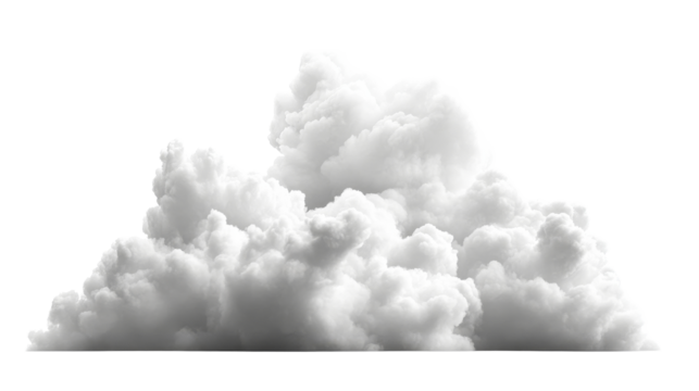 Soft white clouds floating in a clear sky