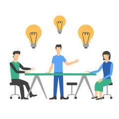 Business Brainstorming Illustration