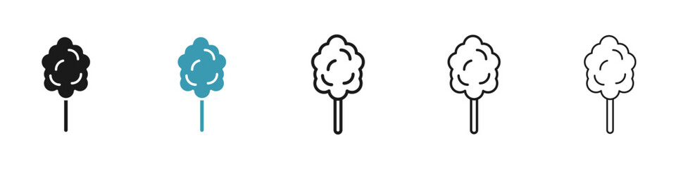 Cotton Candy icon in flat style. Basic vector symbol illustration