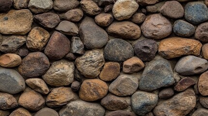 Close-up view of a textured stone wall.
