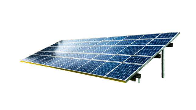 Solar panel installation during daylight hours