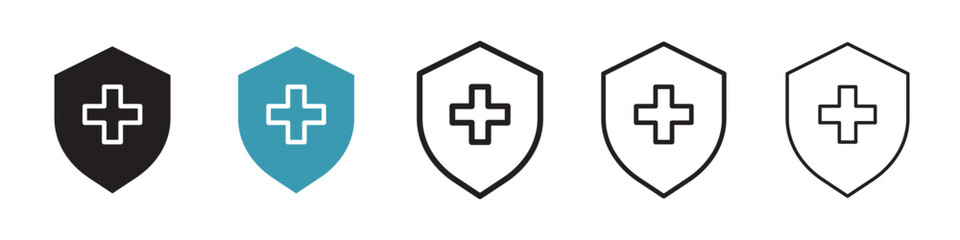 Immune guard icon in flat style. Basic vector symbol illustration