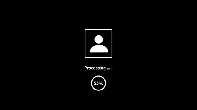KYC verify processing with face scanning concept. Unlocking Innovation, A Motion Graphic of Padlock Transitioning with Face Scan Verification for high Security alert.