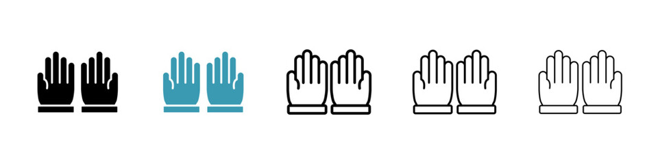 Pray icon in flat style. Basic vector symbol illustration