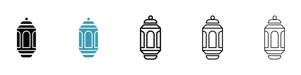 Ramadan lantern icon in flat style. Basic vector symbol illustration