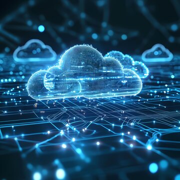 Digital cloud computing network, data center, global connection