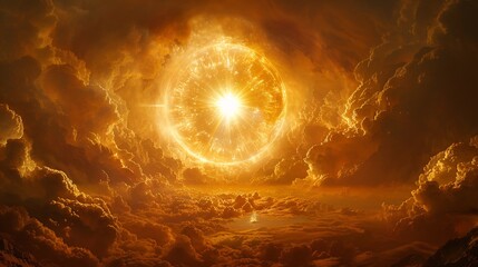 Infographic Book of Enoch blending futuristic elements Pseudepigrapha and noncanonical religious texts highlighting fallen angels and Nephilim in a hyper realistic style with space for annotations