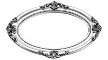 Elegant silver frame for artistic displays