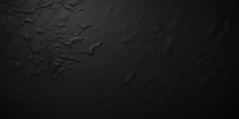 Fototapeta premium Dark, heavily textured black paper, antique aesthetic, black background, dark texture