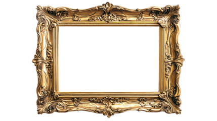 Elegant gold frame ready for artwork display
