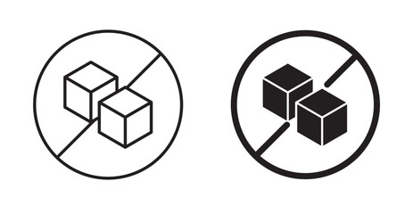 Obraz premium Sugar free icon