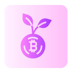 plant gradient icon
