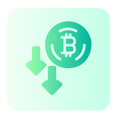 Drop In Value gradient icon