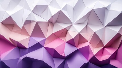Abstract geometric background with layered, colorful triangles