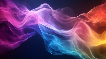 Obraz premium layering visual loop animating over a colorful mist background