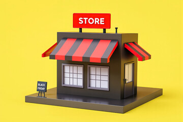 black friday sale at a modern store