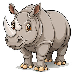 Fototapeta premium rhino vector illustration